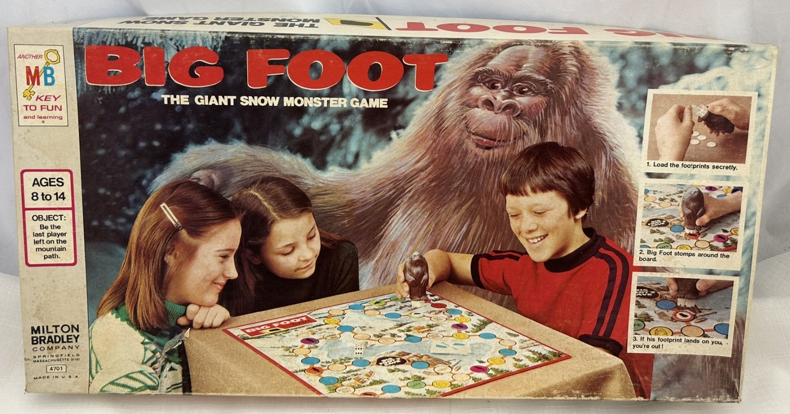 1977 Big Foot Game by Milton Bradley Complete in Great Condition FREE SHIPPING