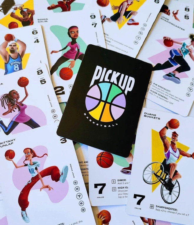 New Gameflo Pickup Basketball Card Game Ages 8+ 2–6 Players Sealed