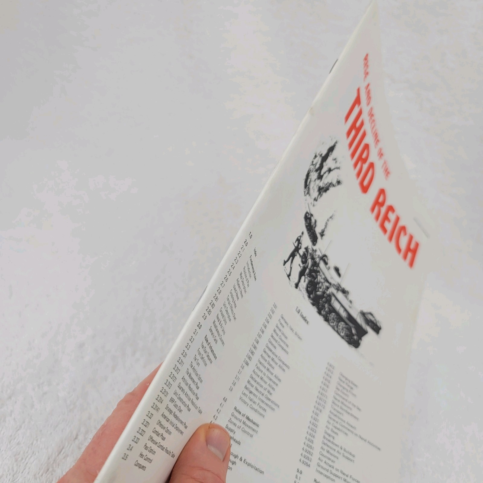Rise & Decline Third Reich Vtg Game Parts Instruction Manual Only Very Good