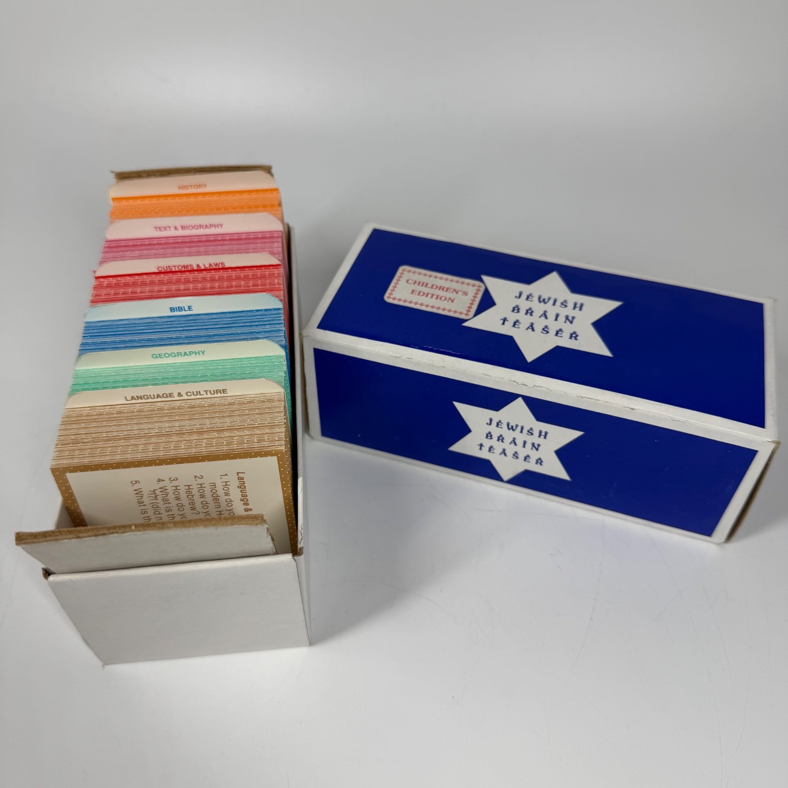 Vintage 1984 Jewish Brain Teaser Children’s Edition Educational Board Game Judai
