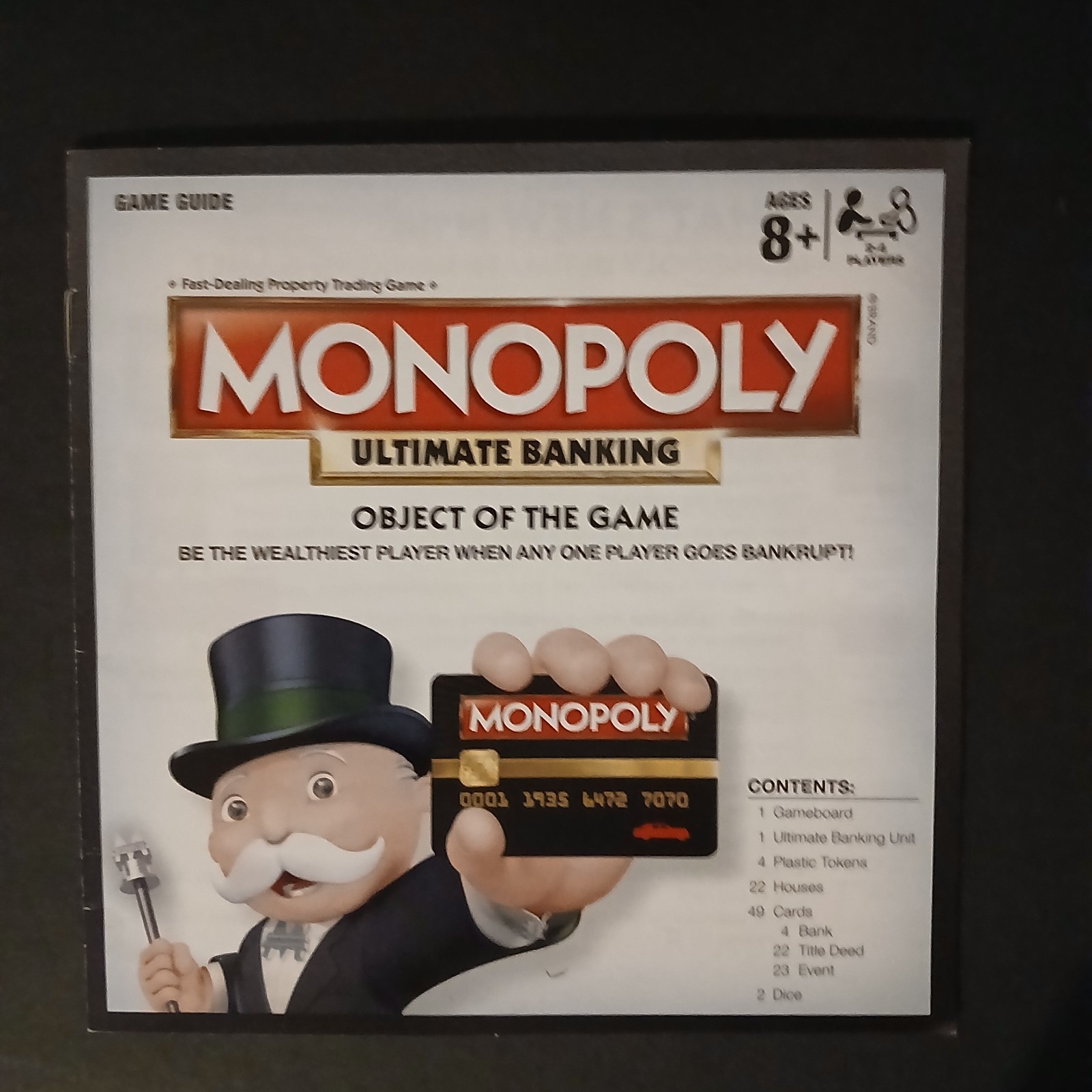 Monopoly Electronic Banking Edition Board Game 2016 Complete Credit Card Works