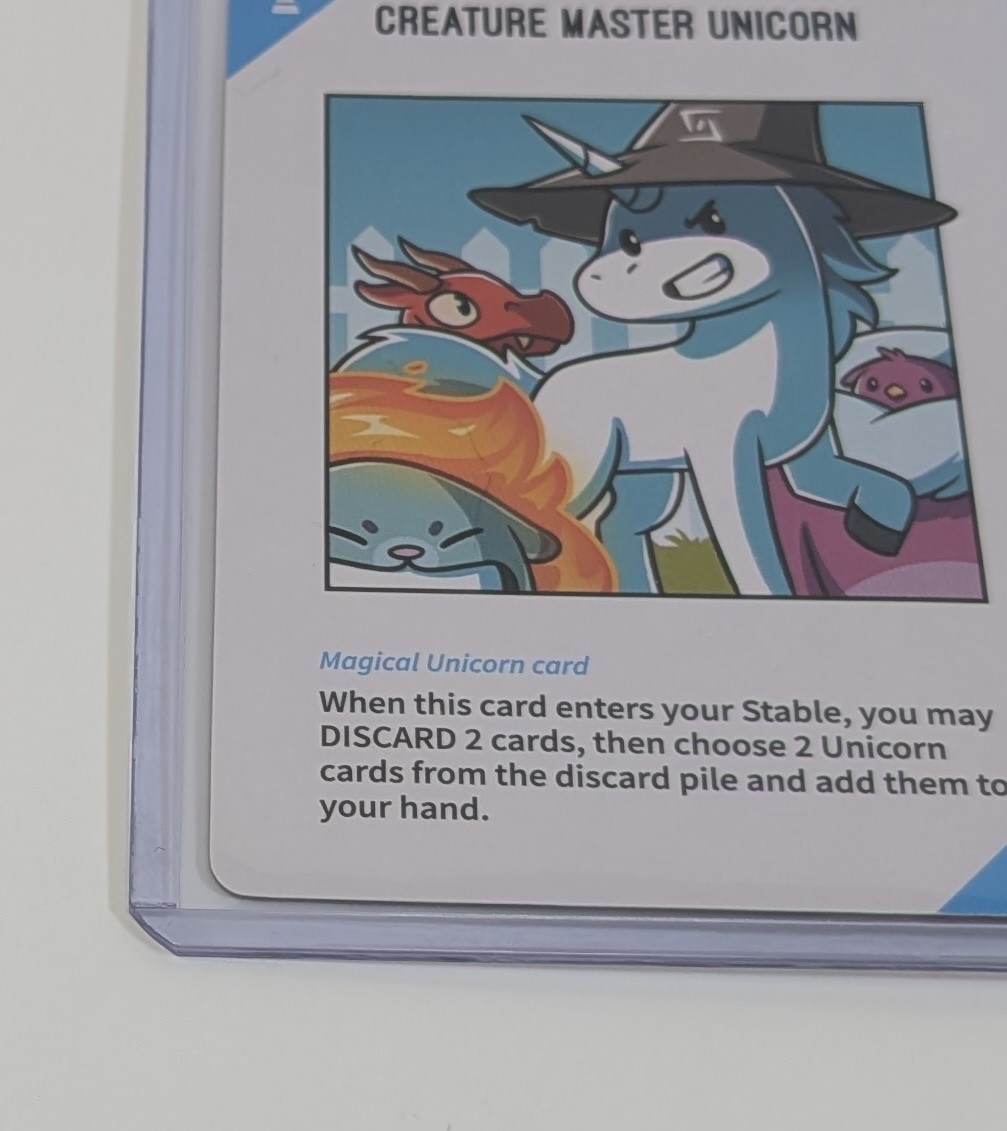 Unstable Unicorns Creature Master Unicorn Kickstarter Exclusive Promo Card New