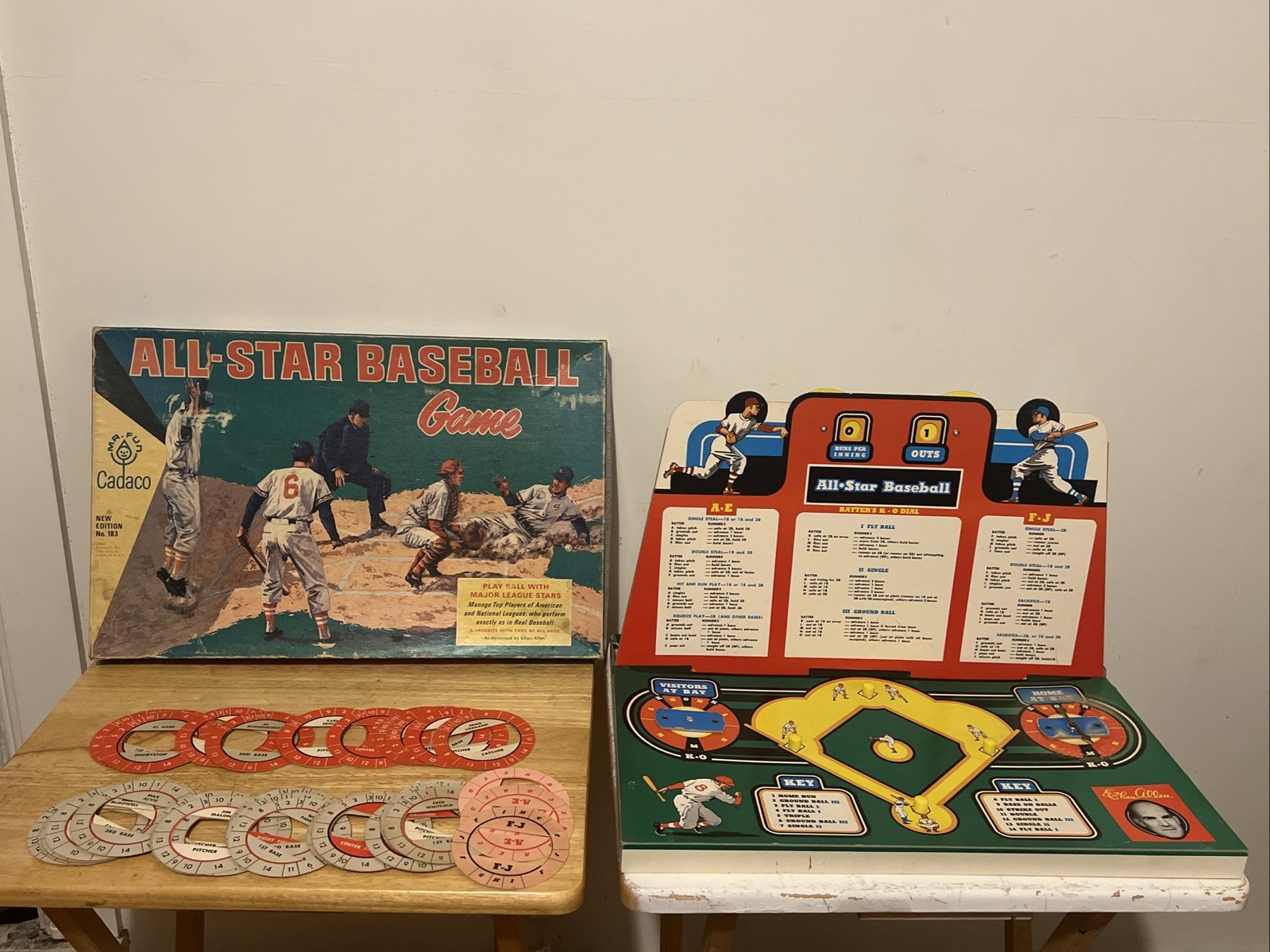 All Star Baseball Game 1966 By Cadaco Edition 183 Complete In Excellent Shape