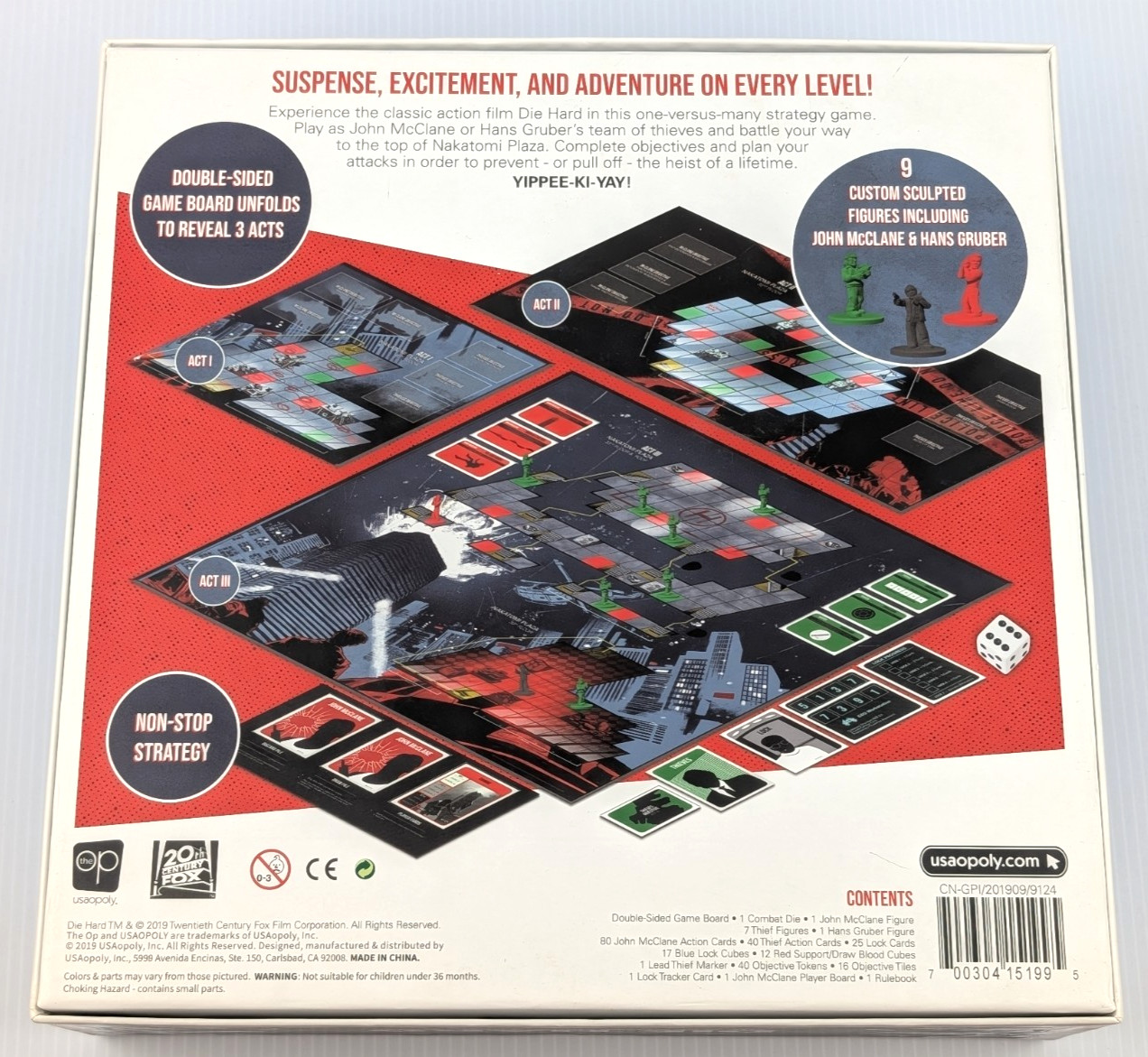 Die Hard The Nakatomi Heist Board Game OP Games 100% COMPLETE