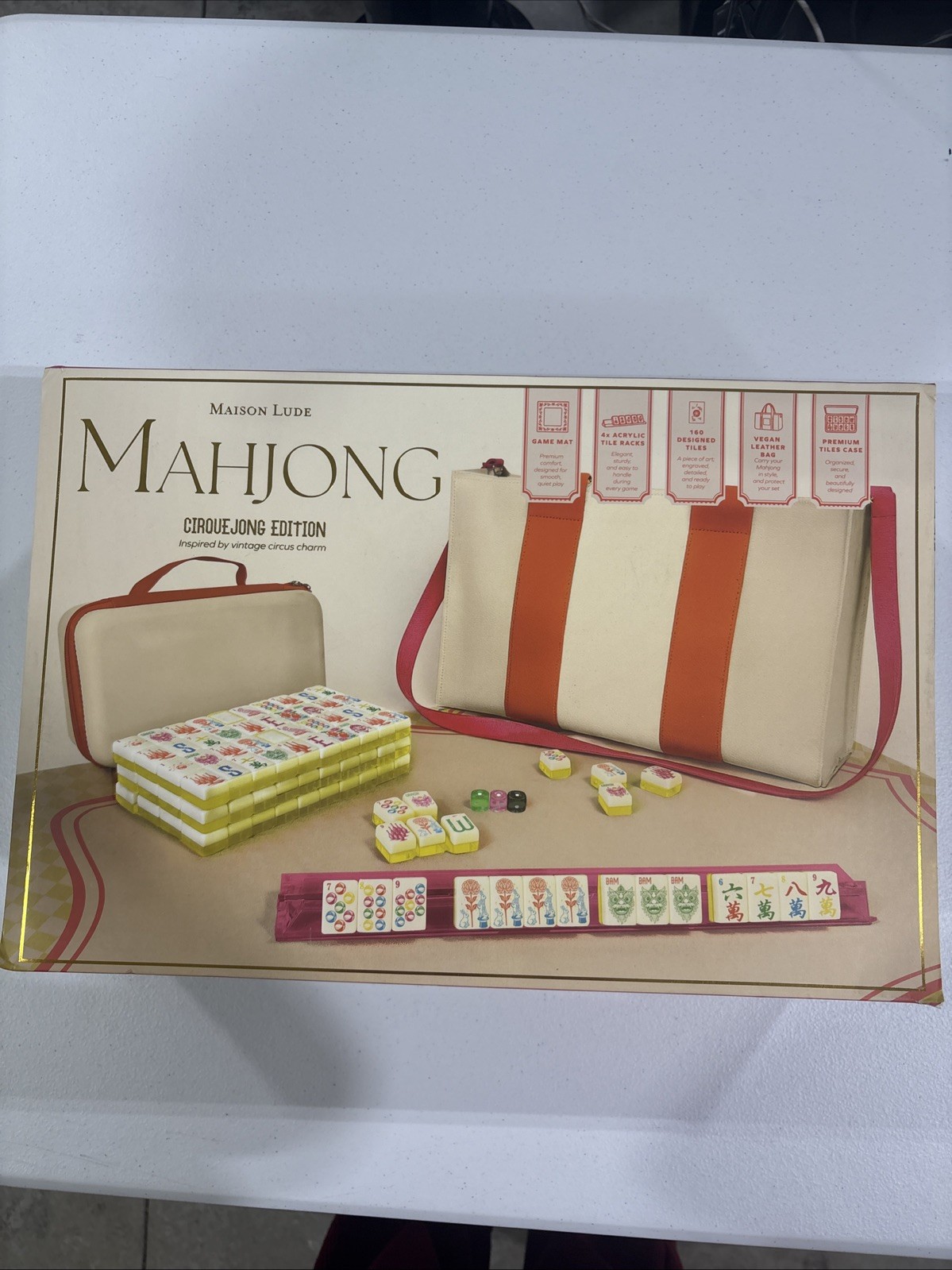 Maison Lude Mahjong Cirque Jong Edition Vintage Circus Charm