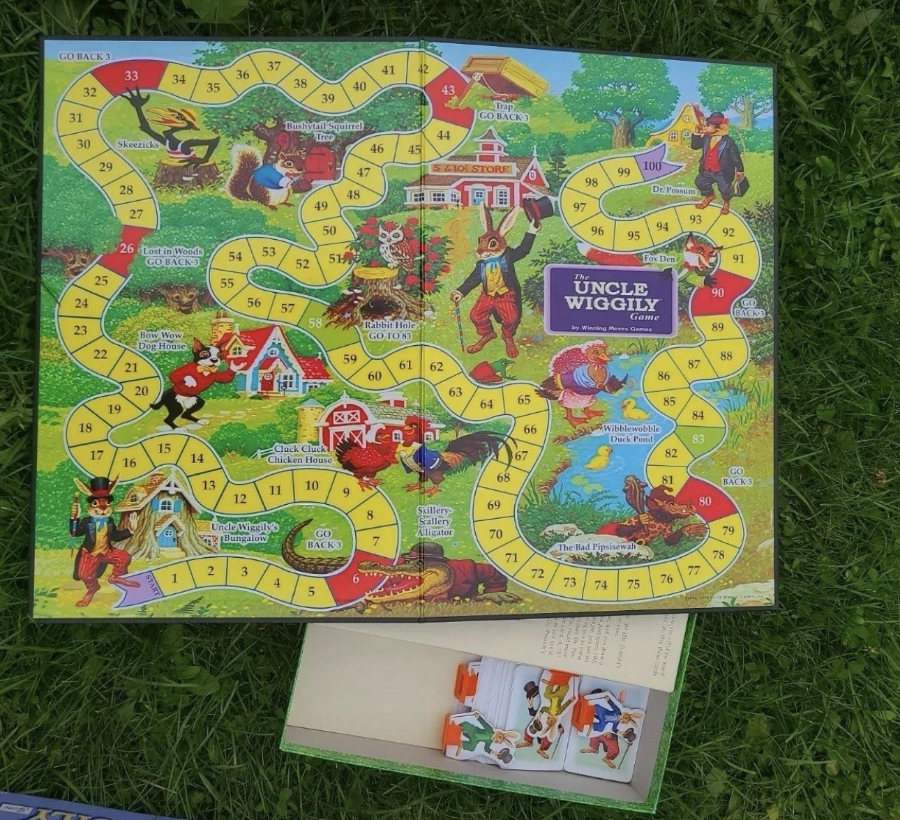 Uncle Wiggily Board Game Vintage Milton Bradley Rabbit Gentleman Game