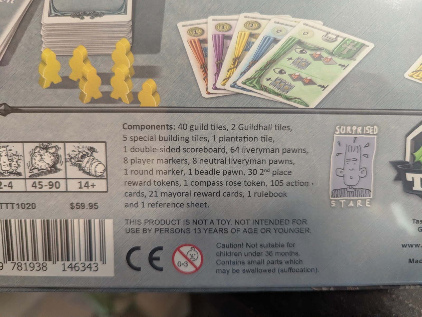 GUILDS of LONDON Board Game SEALED 2016 AWARD NOMINEE