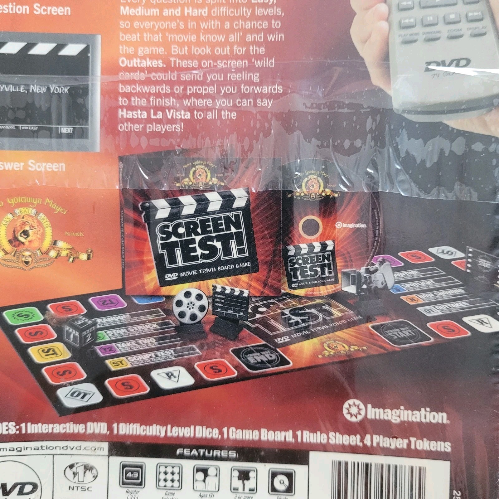 Vintage MGM Screen Test! DVD TV Movie Trivia Board Game 2004 New Sealed Box Y2K