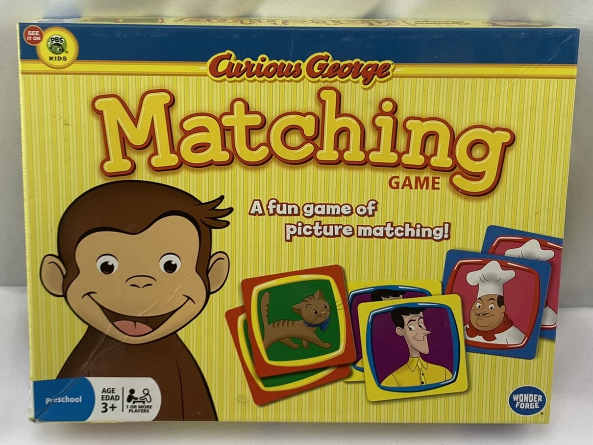 2009 Curious George Matching Game by Wonder Forge Complete in Great Condition