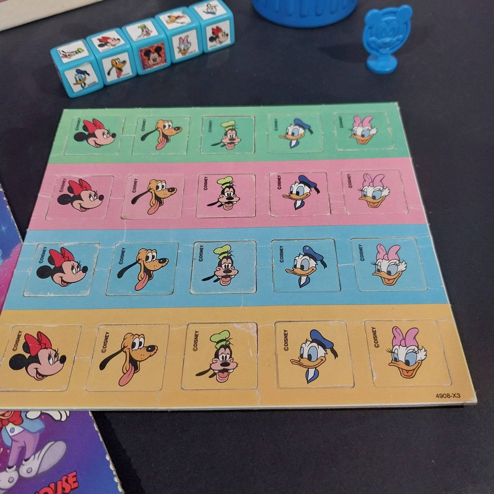 Vintage Mickey Mouse Yahtzee Game 1988 Milton Bradley Disney 4908 COMPLETE