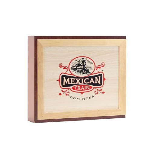 Mexican Train Dominoes Family Game Engaging Fun for 2 to 8 Players Ages 8 Up