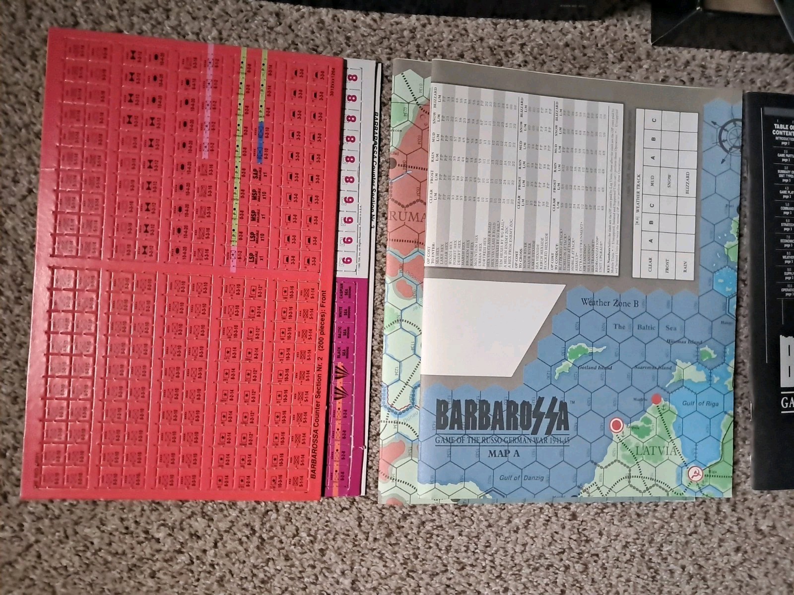 1986 Unpunched SPI Barbarossa Strategy Game of The Russo-German War 1941-45 TSR