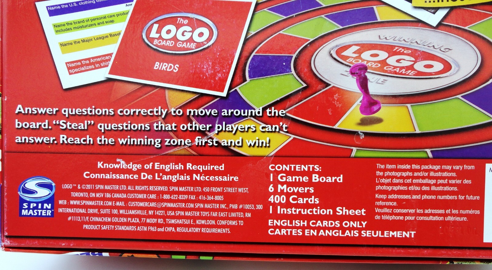 The LOGO Board Game by Spin Master Ages 12 Years Plus 2-6 Players Complete