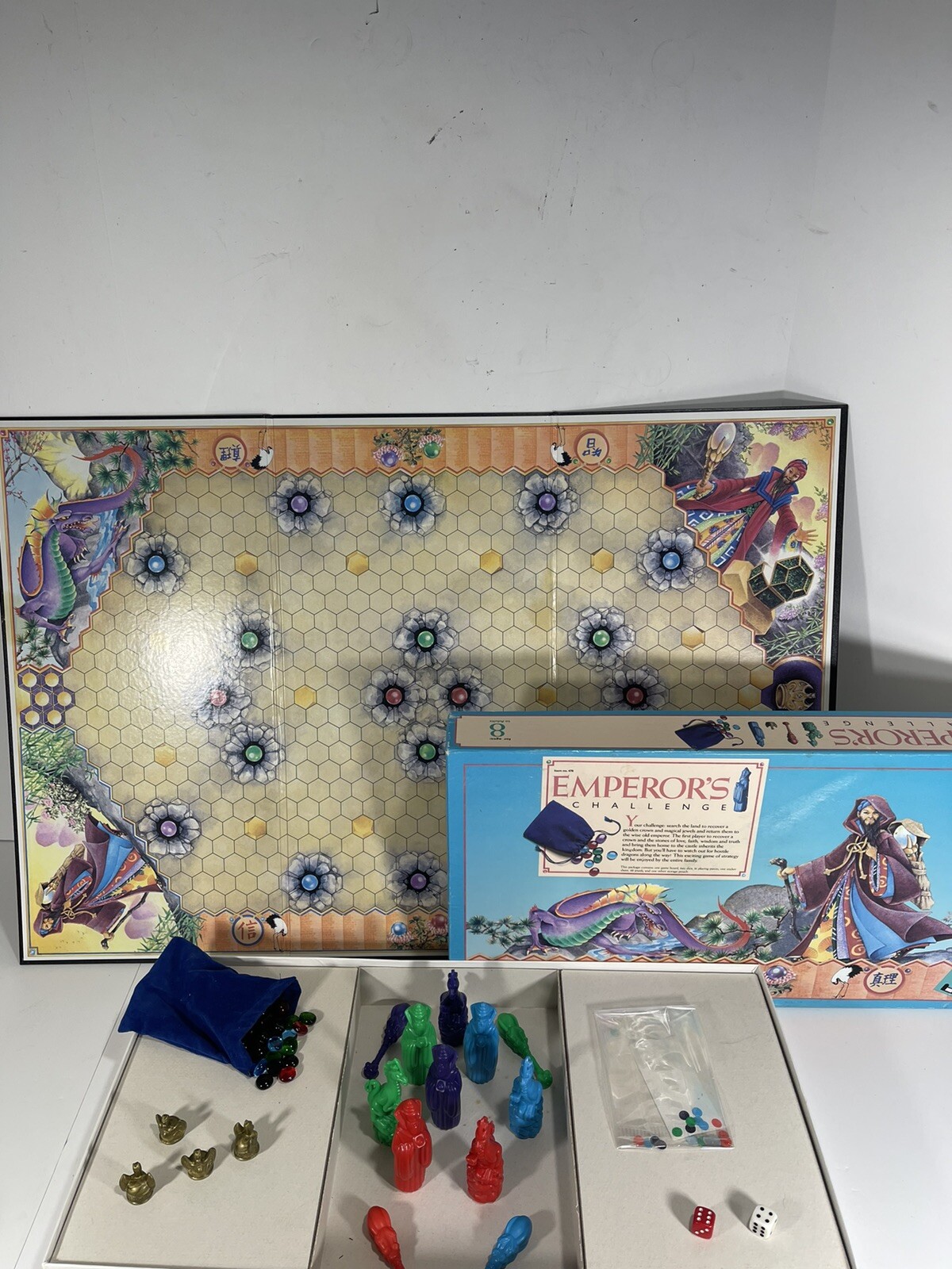Emperor’s Challenge Board Game by Discovery Toys 1986 –  COMPLETE Excellent Cond