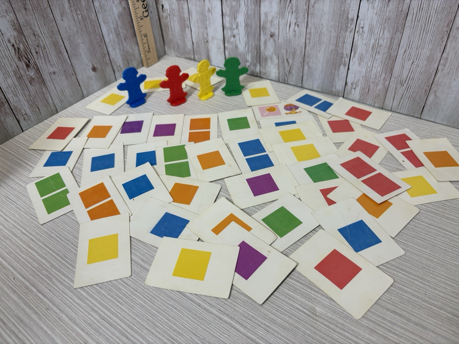1955 Vintage Candyland Game Pieces 44 Cards Plus 4 People Movers. FREE SHIPPING