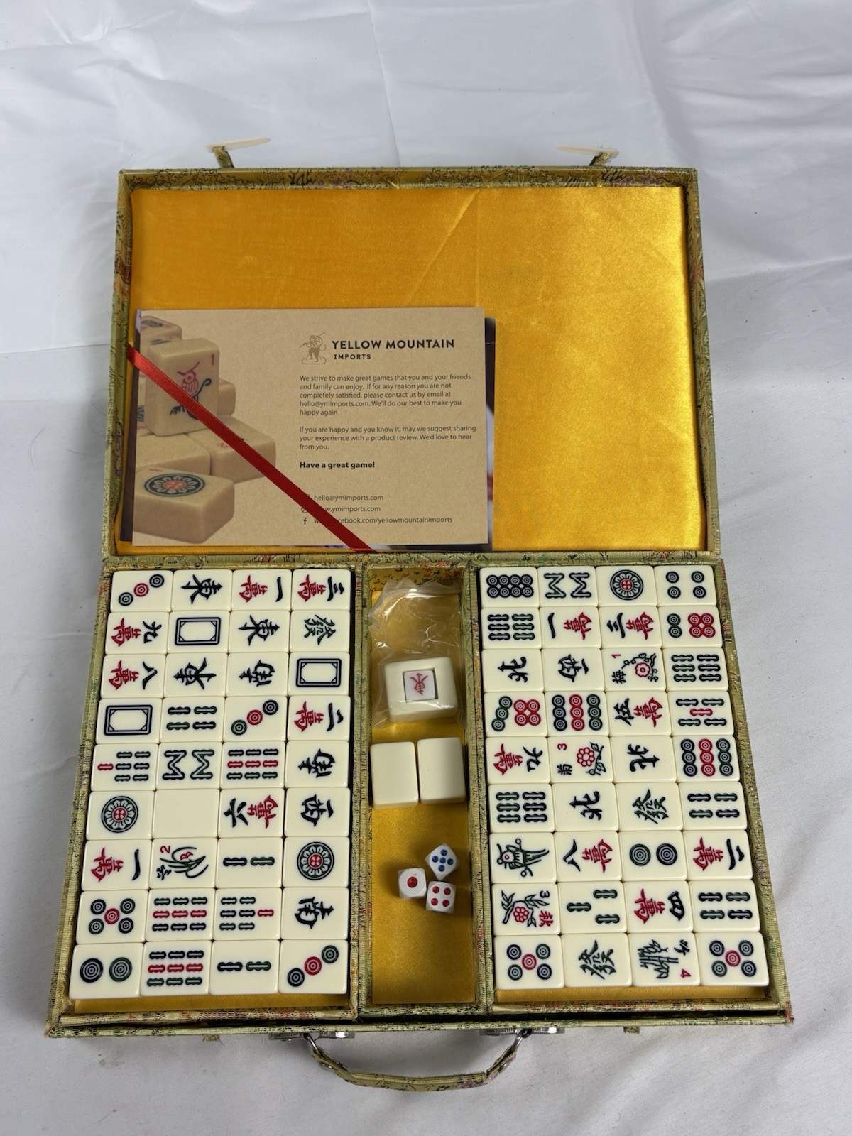Yellow Mountain Imports Chinese Mahjong Set