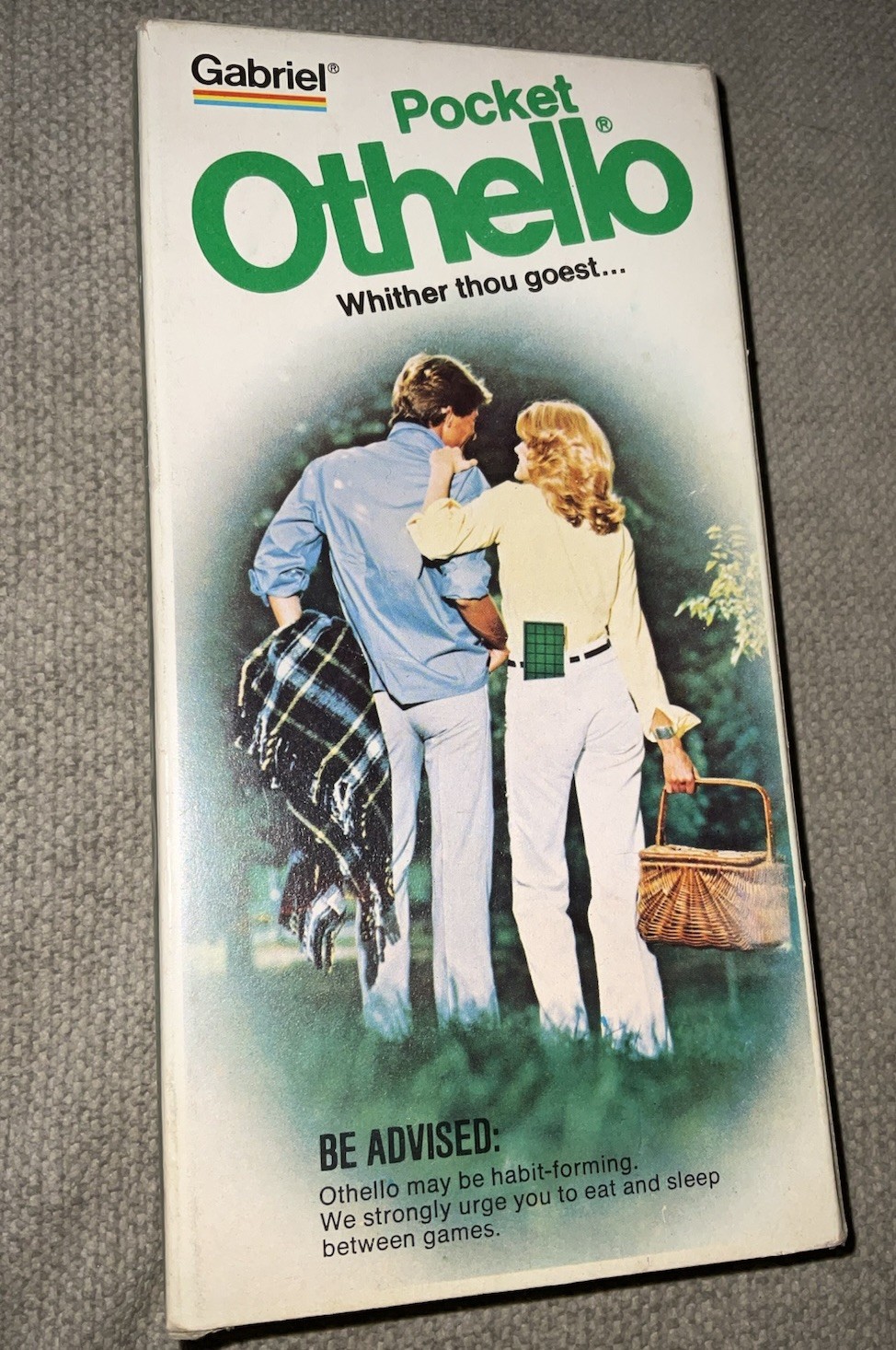 Othello – Pocket / Travel Board Game (1977 Gabriel) Complete In Box Vtg See Pics