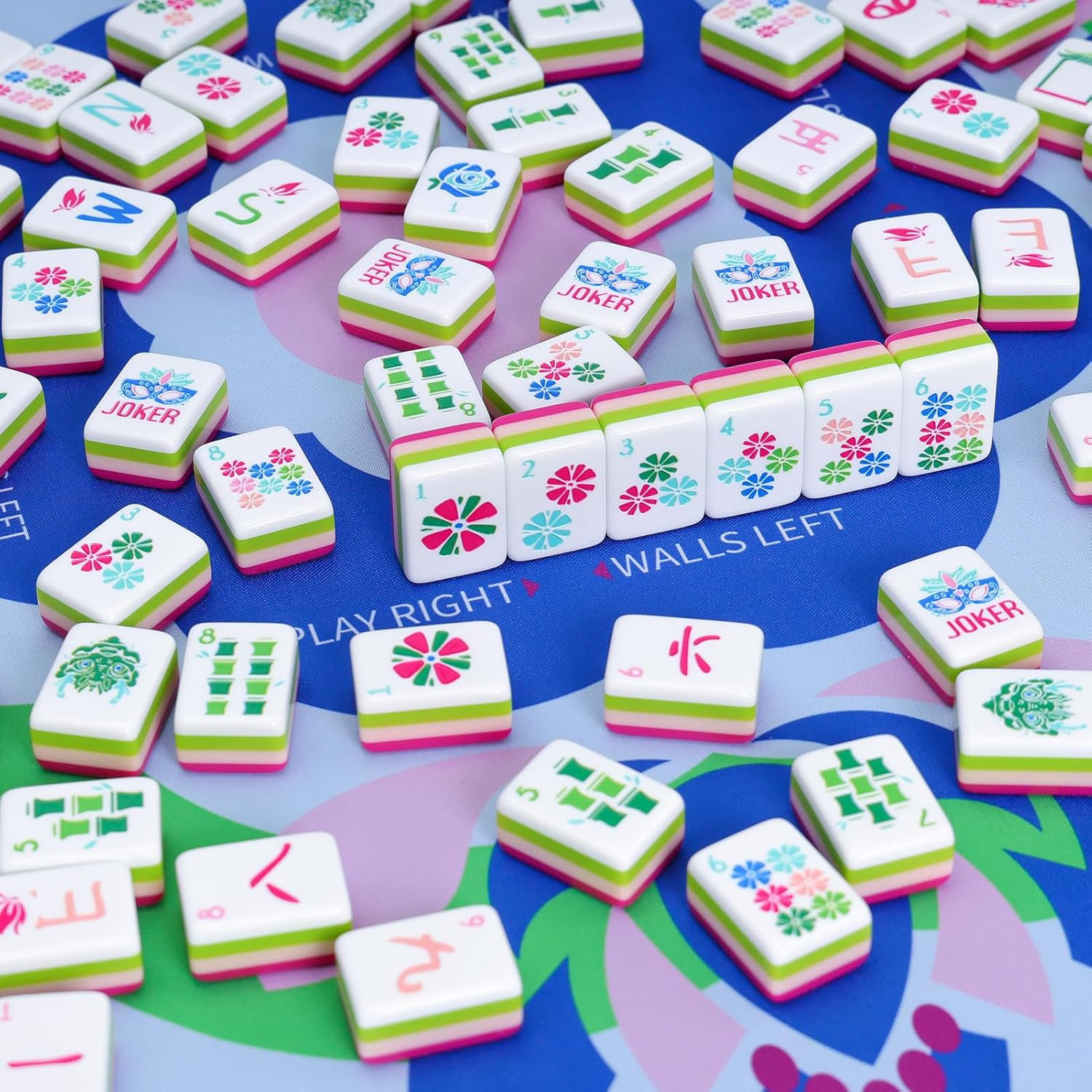 American Mahjong Tile Set(4 Layer),160 Acrylic Engraved Mahjong Tiles, Mahjong T