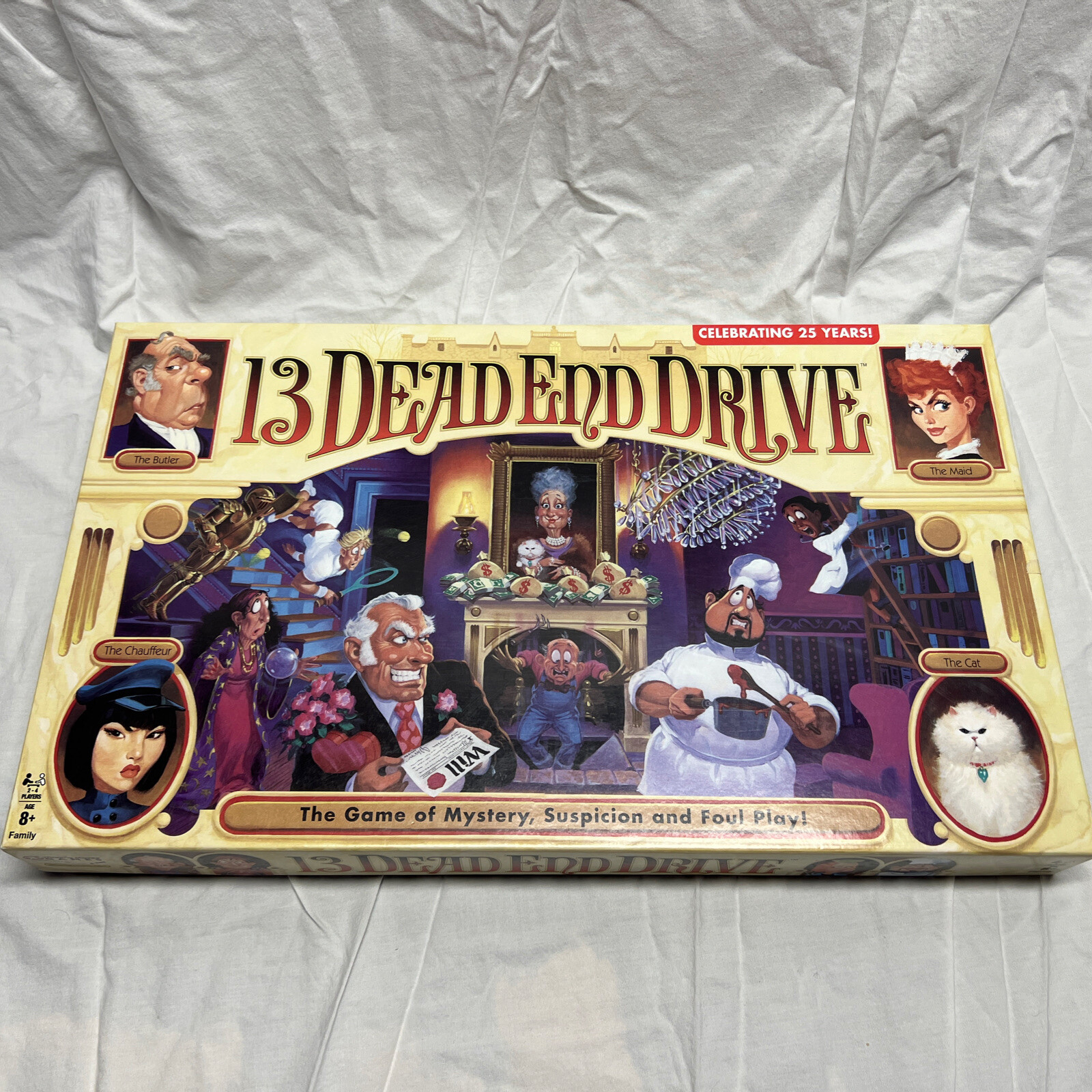 13 Dead End Drive Board Game Milton Bradley -Family Game Night Kids & Adults