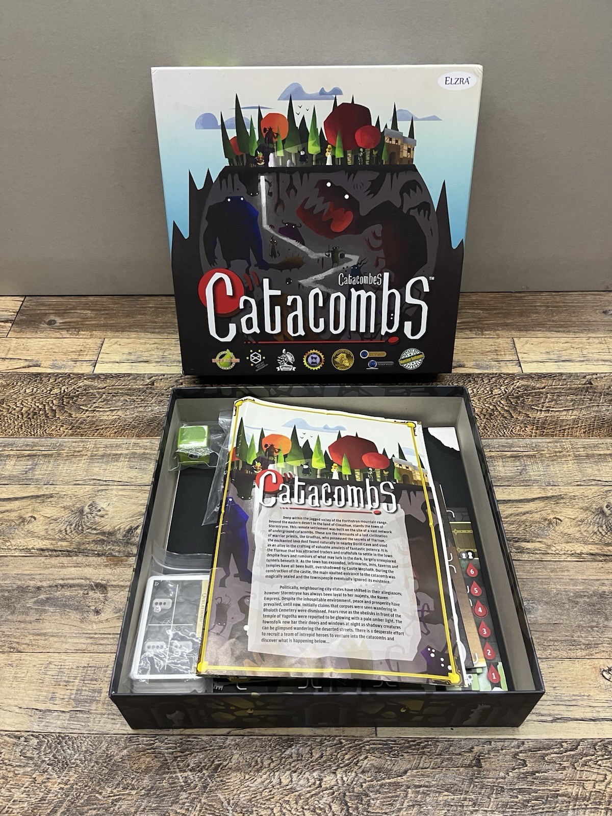 Catacombs 2019 Third Edition Kwanchai Moriya Elzra Corp 2-5 Players Incomplete