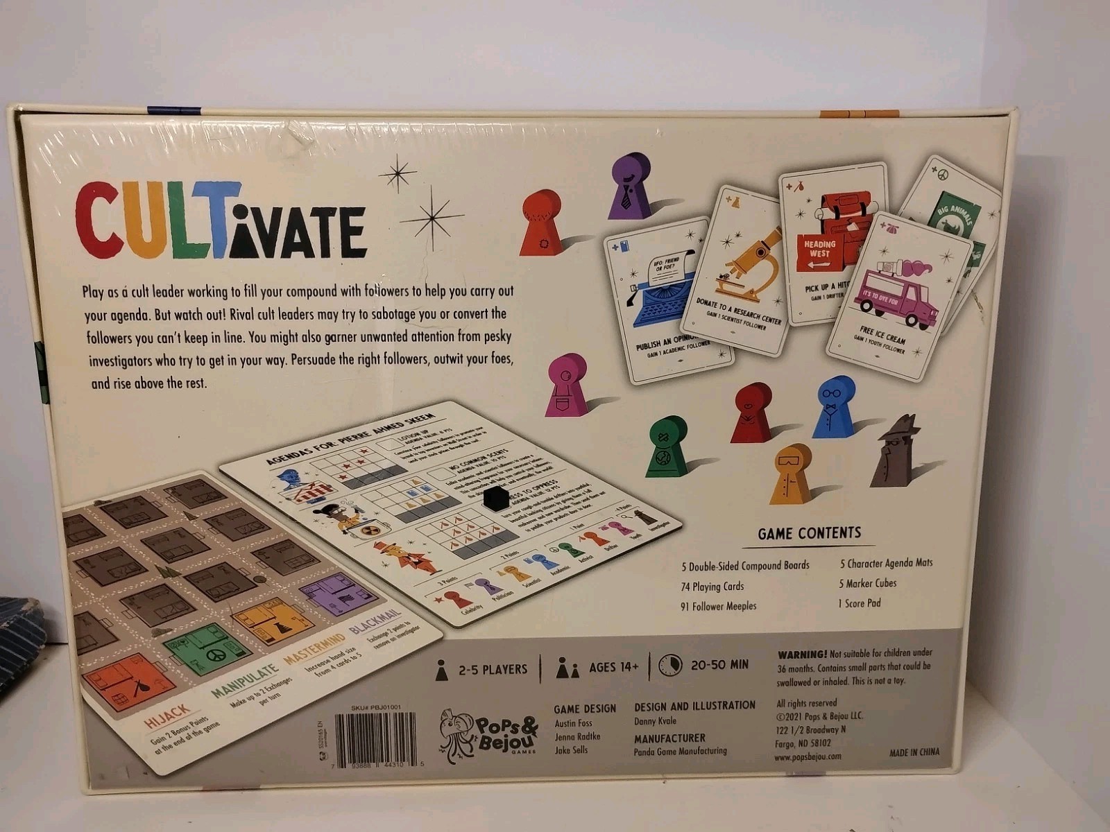 Atlas Games – CULTivate Casual Board Game for 2-5 Players Ages 14+