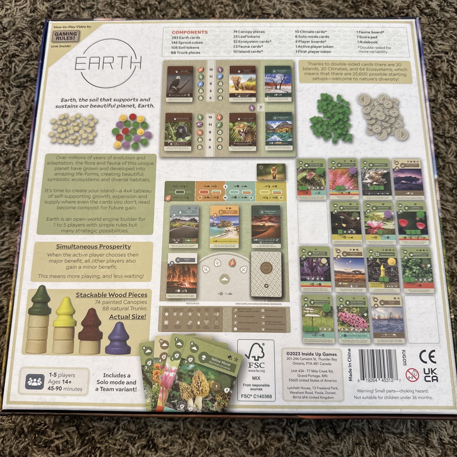 Earth boardgame – Inside Up Games 2023
