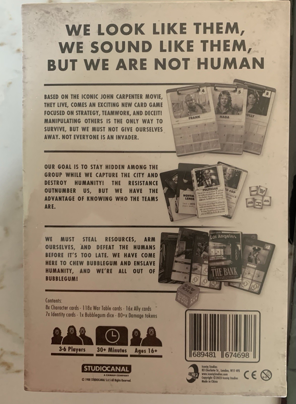They Live The Card Game: Save the City Brand New w/ Extras Iconiq Studios
