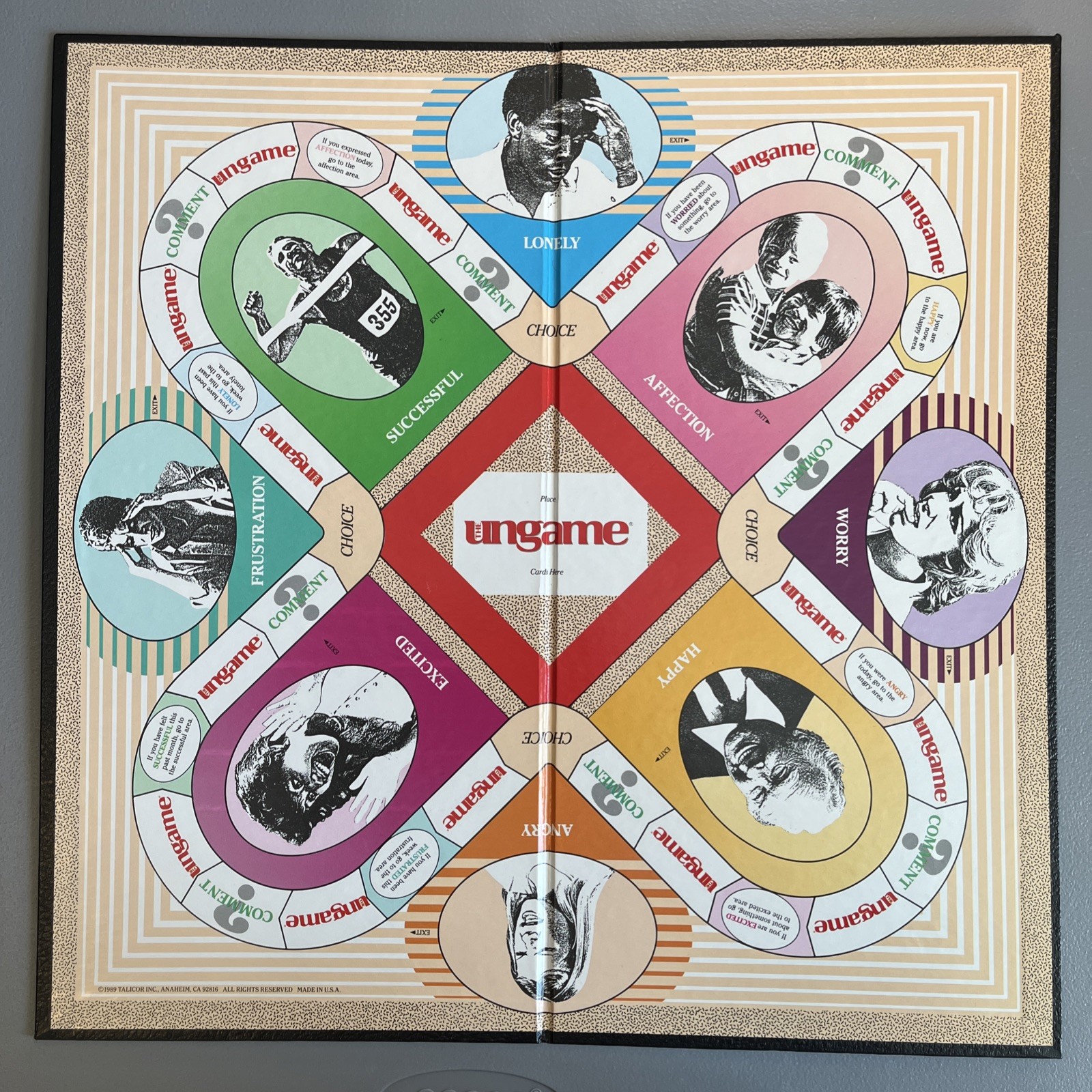 1989 Vintage THE UNGAME Board Game Christian Version – by Talicor Inc.