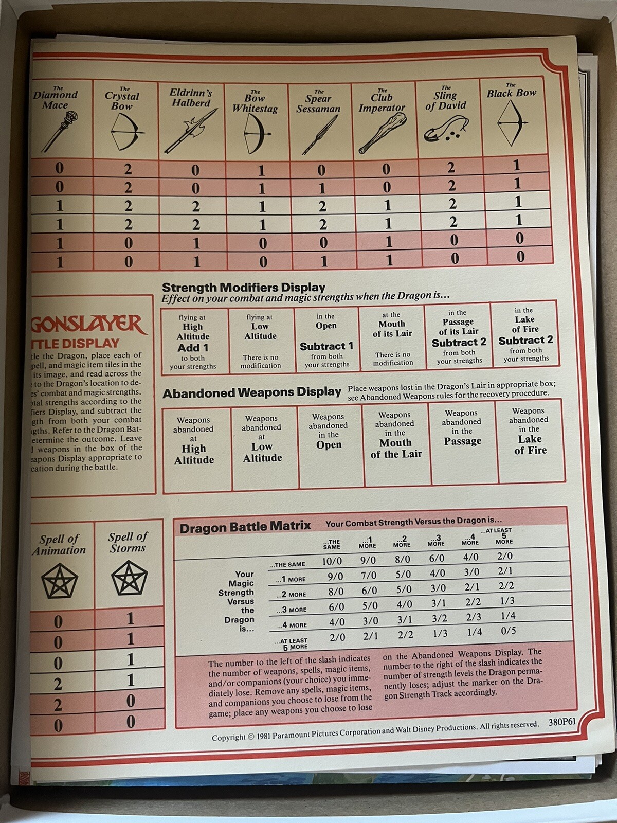 dragonslayer board game