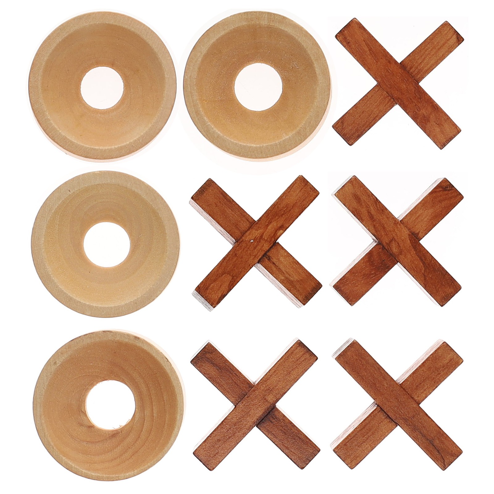 WE Games Tic Tac Toe Wooden Board Game, Patio Decor, Outdoor Games, Backyard