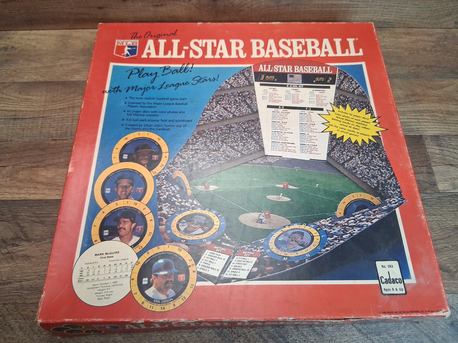 Cadaco The Original All-Star Baseball Game 1989 Complete 283 Babe Ruth