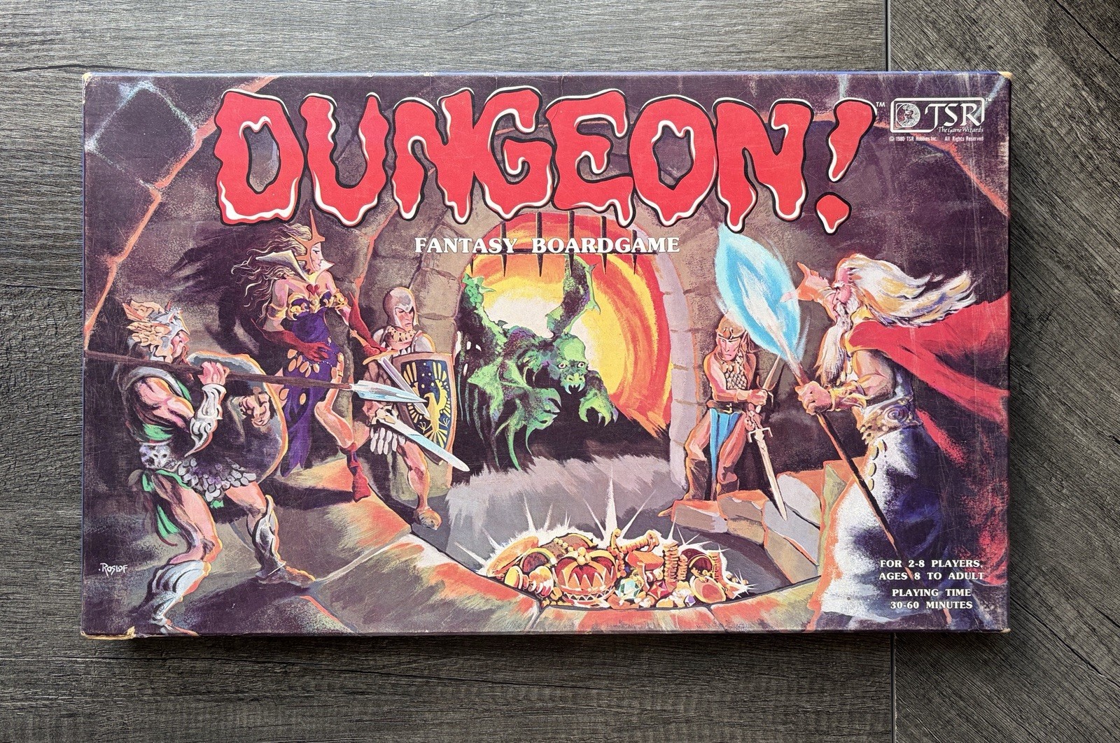 TSR Dungeon! Fantasy Board Game 1981 VTG – 100% COMPLETE & In GREAT CONDITION!!