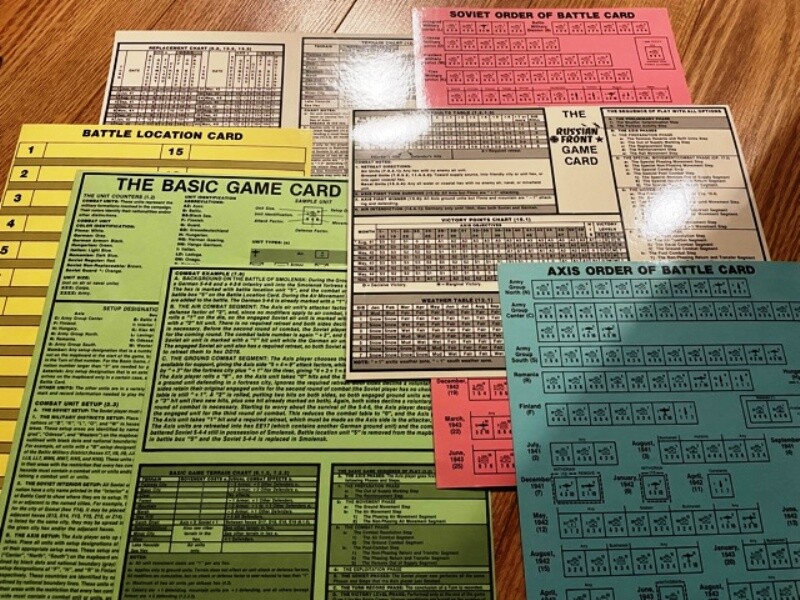 Avalon Hill Russian Front, exc; Bonus: 2nd Ed, variants, aids, map extension, AK