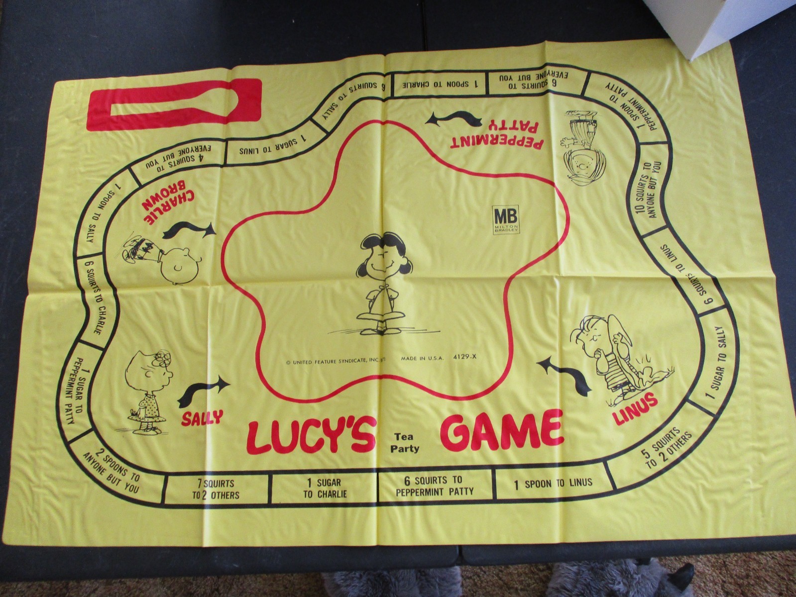 Vintage 1971 Peanuts Lucy’s Tea Party Game Milton Bradley 4129 Missing 4 sugars