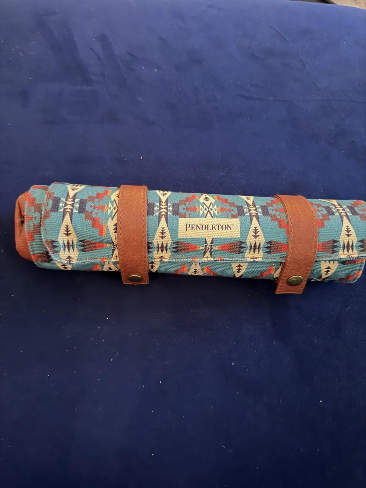 Pendleton Travel Roll-Up Backgammon Complete Game Set w/ Dice & Checkers -NEW