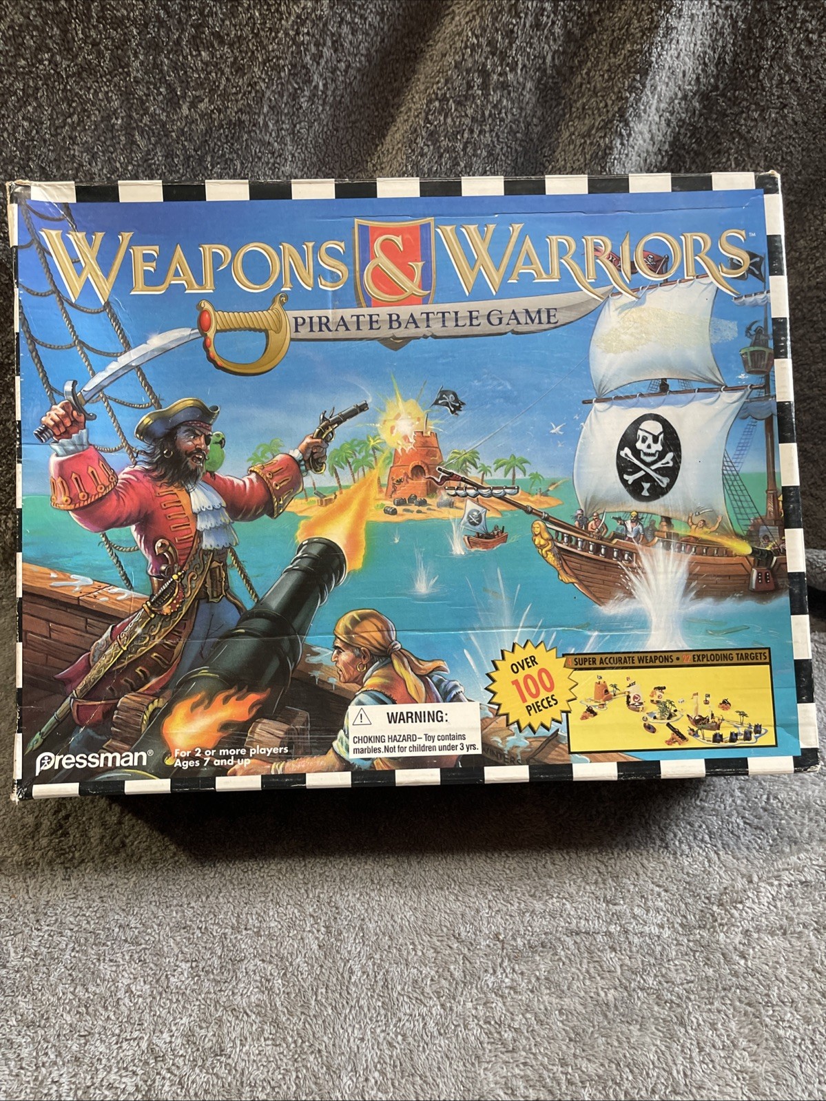 1995 Pressman Weapons and Warriors Pirate Battle Game, Near Complete