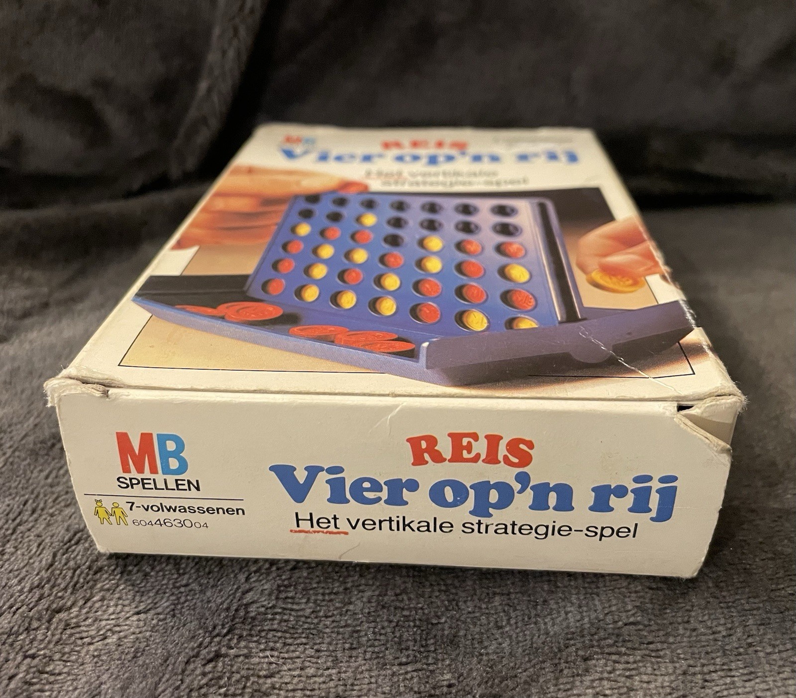 (Dutch) 1982 Milton Bradley MB Spellen Reis Vier op’n rij Connect Four Game VTG