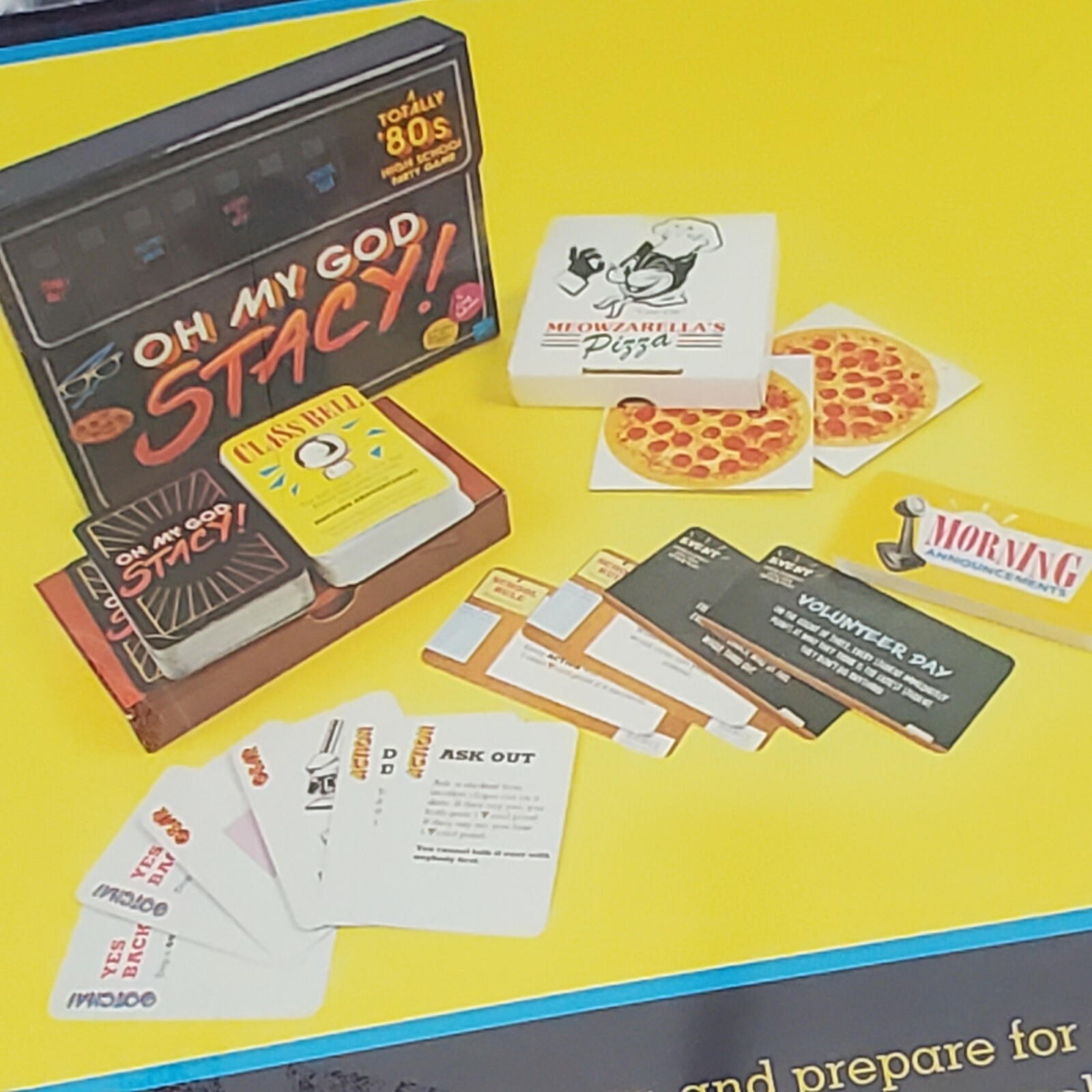 Oh My God Stacy A Totally 80s High School Party Game High School Drama New