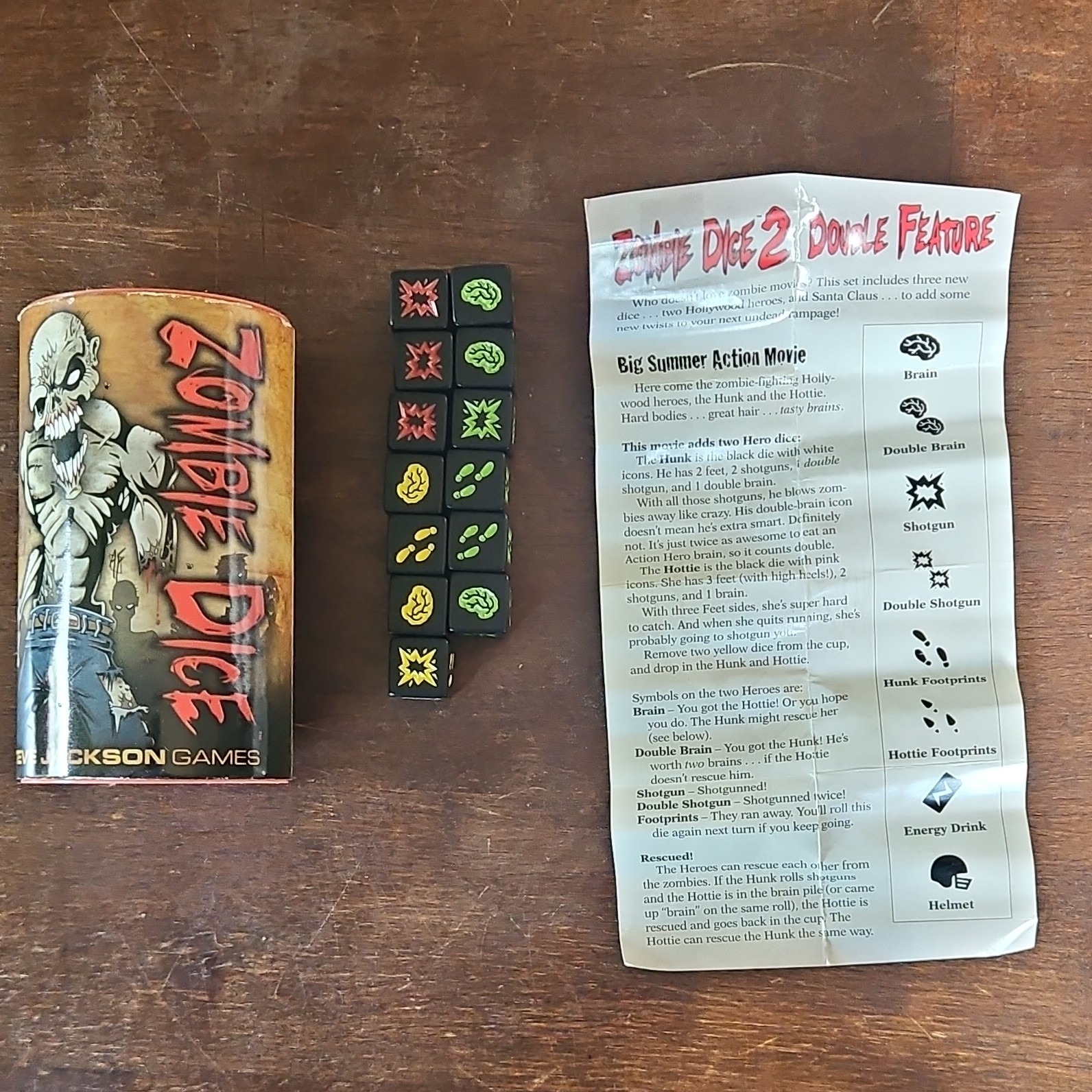 Steve Jackson Games Zombie Dice Expansion Pack Horror Dice Game 2+ Players 10+