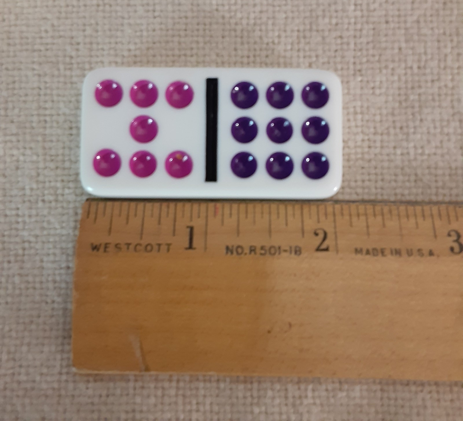 Vintage Domino Set – Pavilion Color Dot Double 12 Vinyl Case Complete 91 Pieces