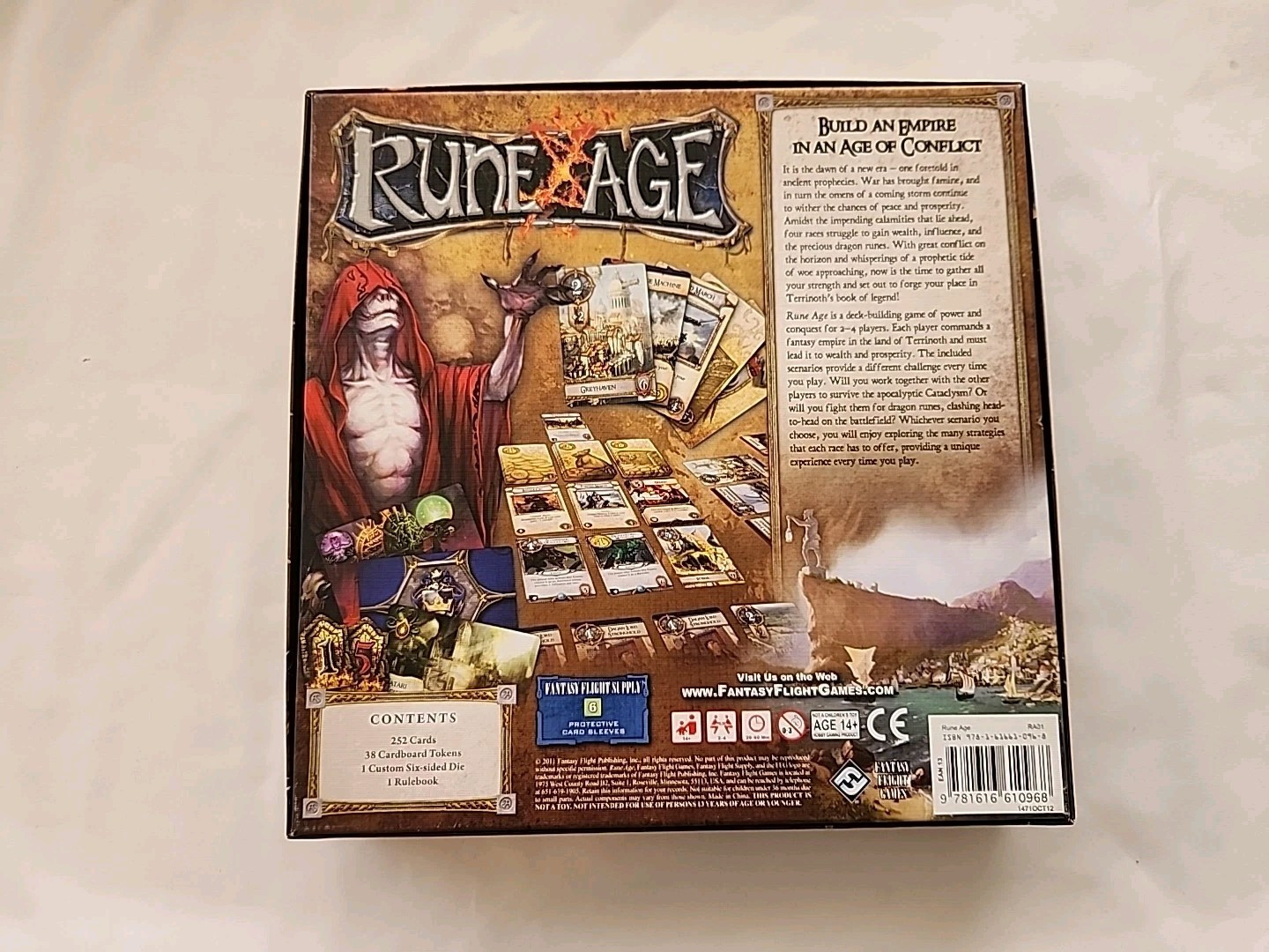 RUNE AGE Fantasy Flight Games Deck Building Game 1-4 players COMPLETE