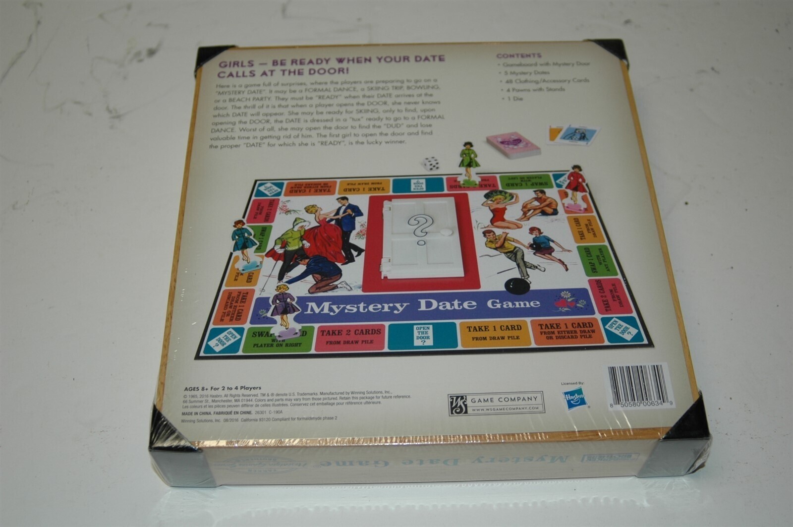 2016 MYSTERY DATE GAME PARKER BROS HASBRO NOSTALGIA SERIES WOODEN BOX SET SEALED