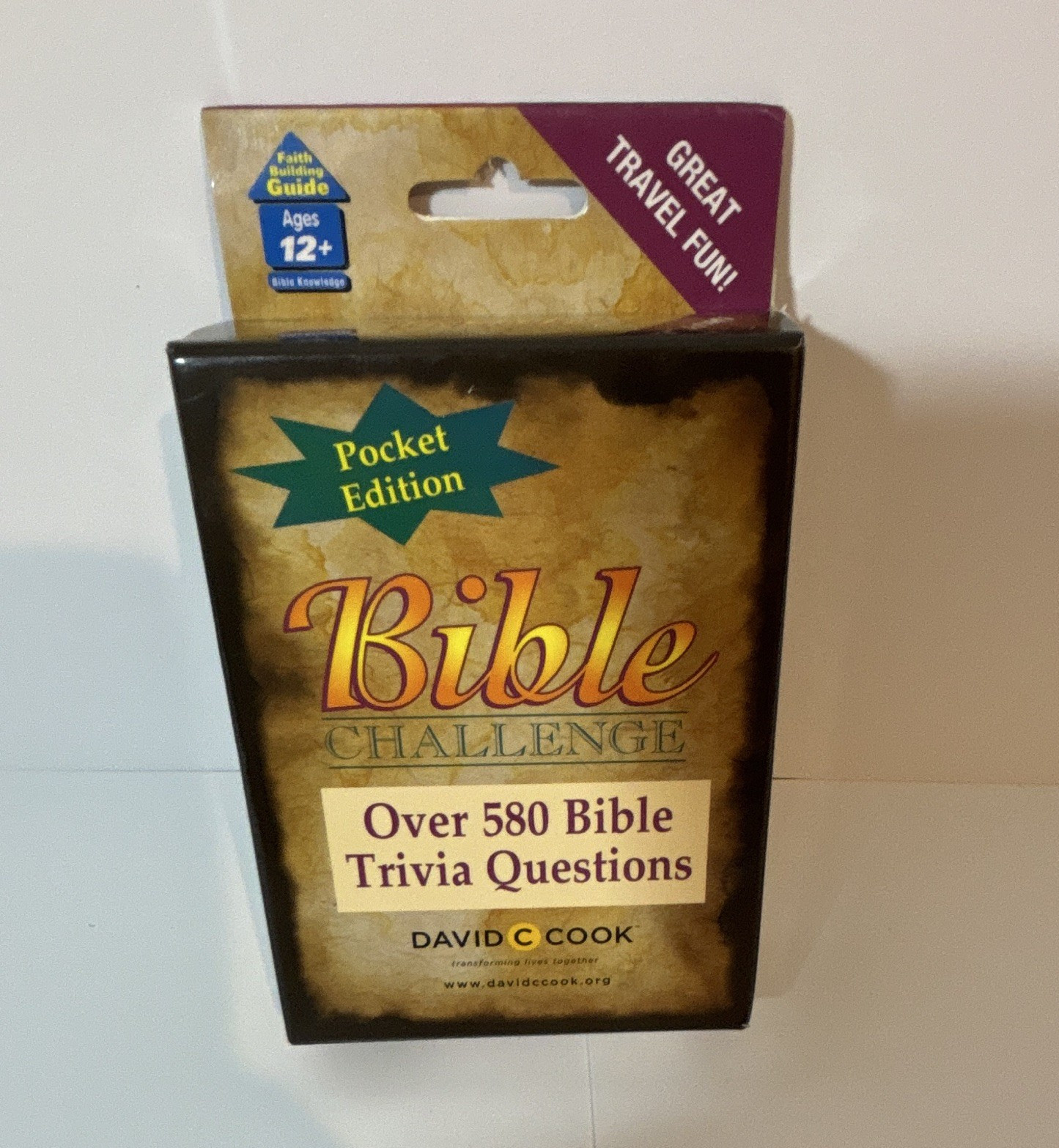 David C Cook Bible Challenge Pocket Edition Bible Trivia Card Game 2+ 12+