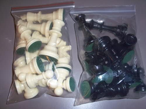 Staunton Tournament Chess Pieces, Triple Weighted with 3.75″ King and 2 extra…