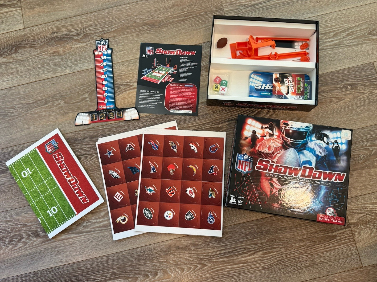 NFL ShowDown Board Game Buffalo Games All 32 Teams Football Strategy Never Used