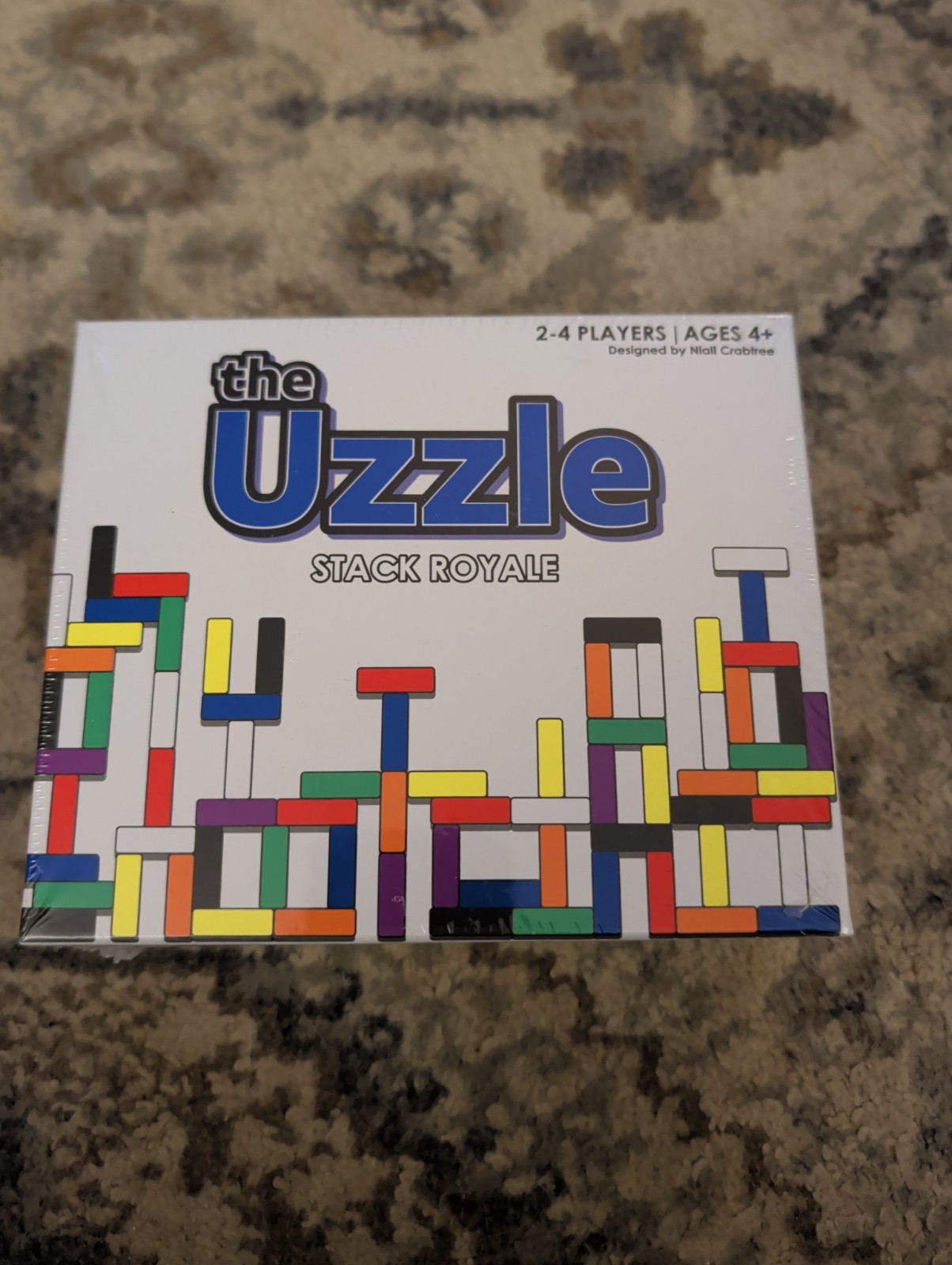 The Uzzle Stack Royale Game, Multicolor Blocks, 2-4 Players