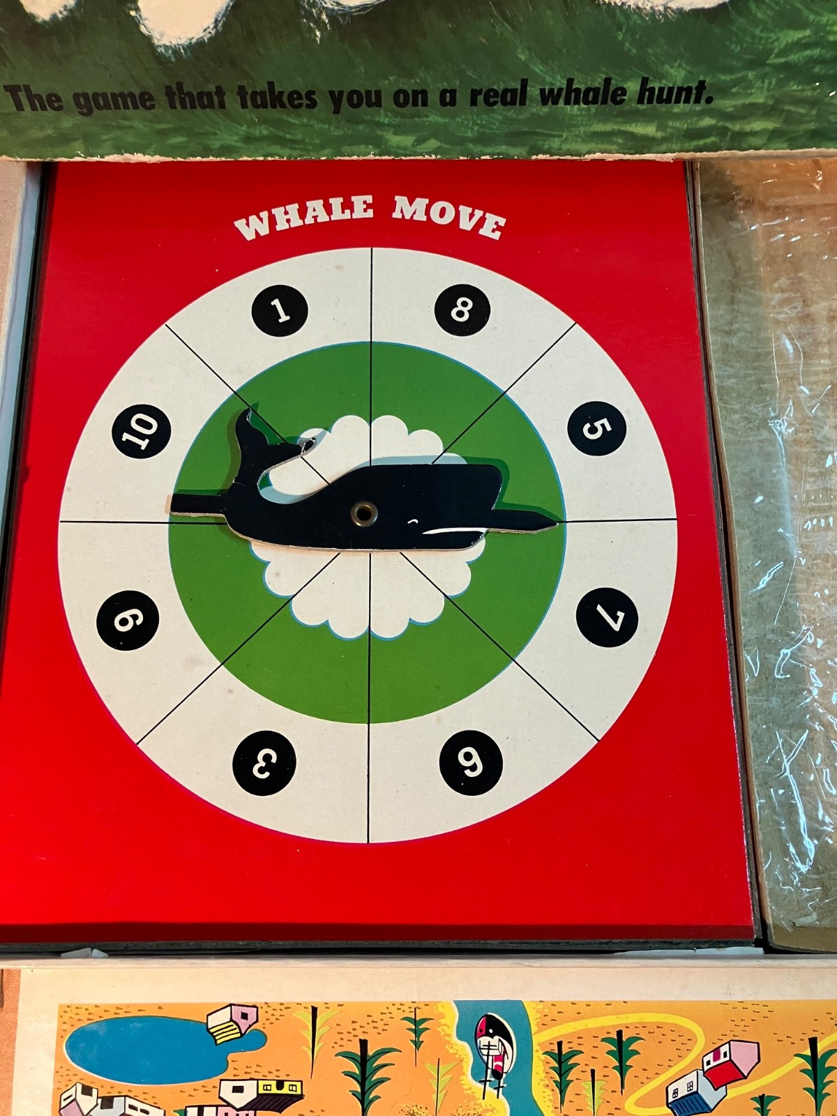 Vintage 1955 Gabriel Harpoon Board Game Complete Rare