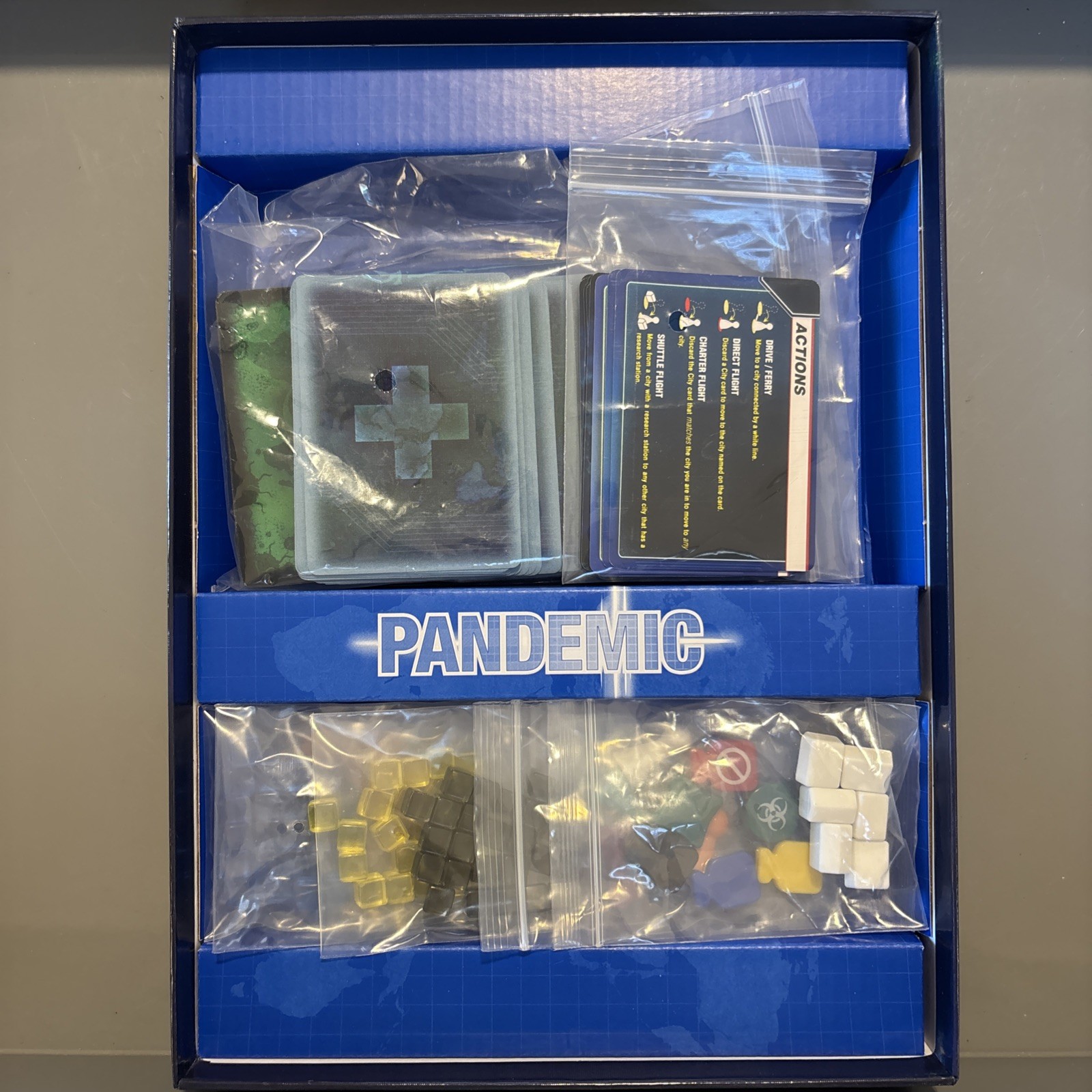 Pandemic Board Game 100% Complete by Matt Leacock 2013 Z-Man Games Save Humanity