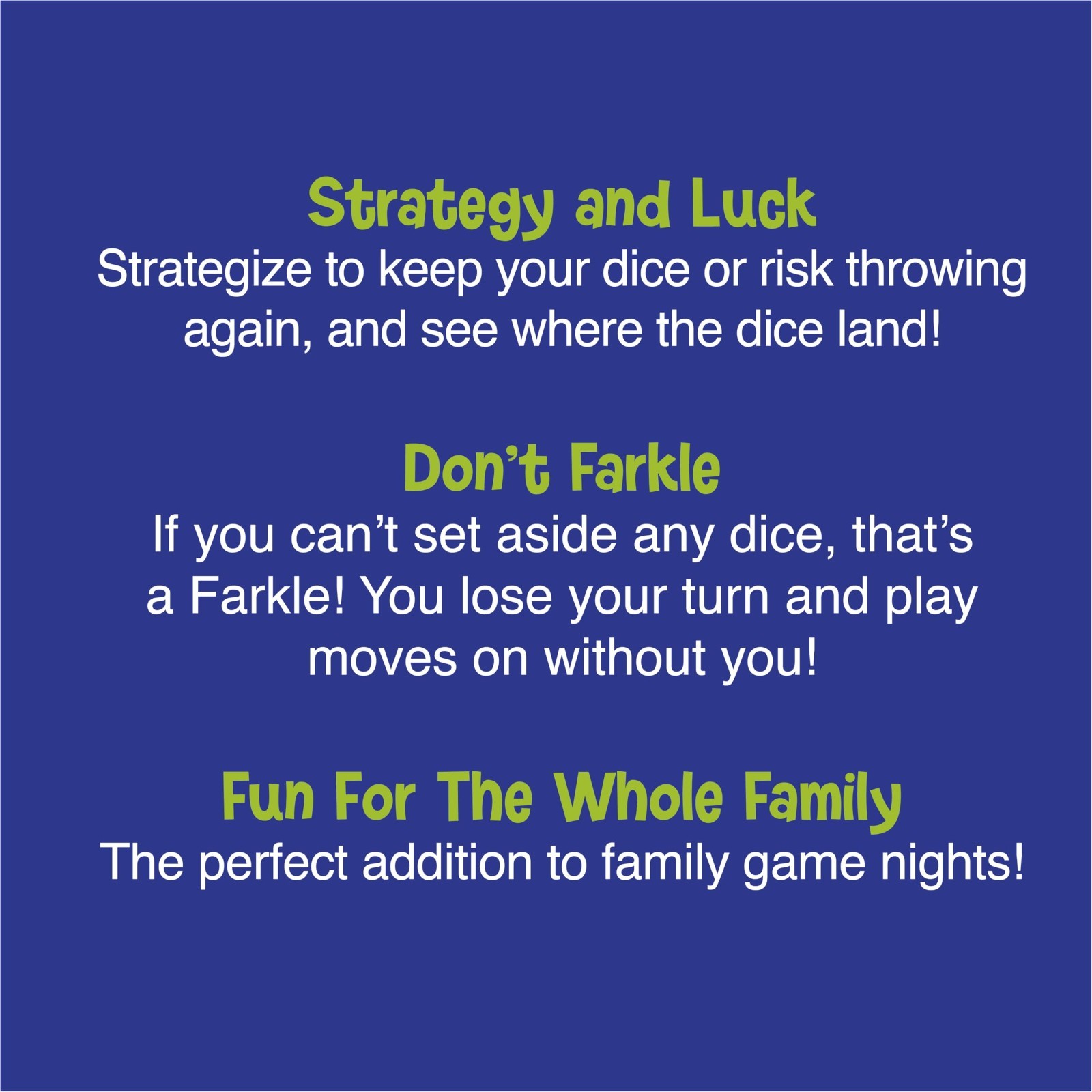 Classic Farkle Dice Game – Fun Family & Travel Game, Includes Dice Cup & Score S