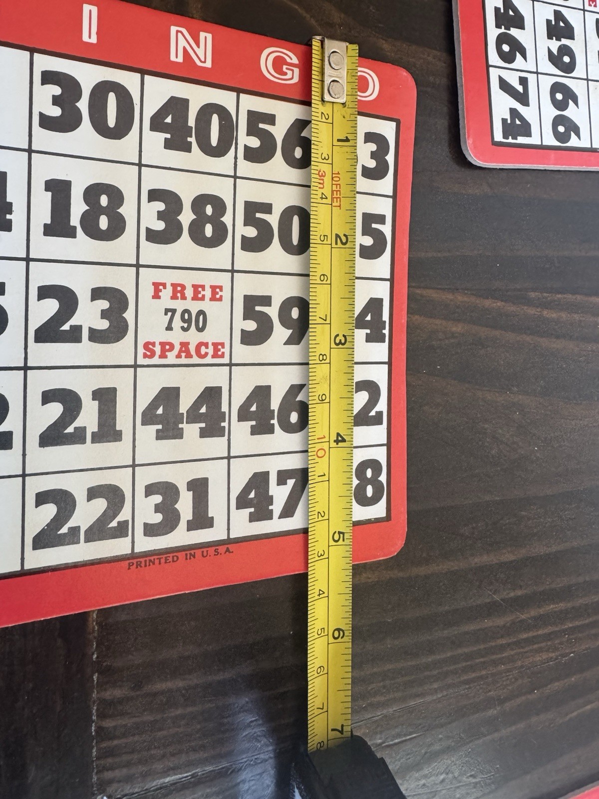 Vintage 12 Cardboard/Heavy Stock Bingo Cards St Bernard Parish
